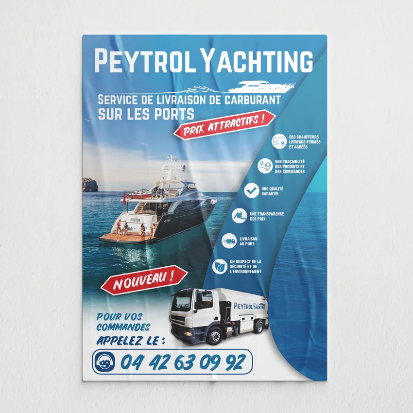 Affiche Peytrol Yachting